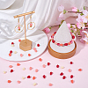 100Pcs 4 Styles Dyed Synthetic Coral Beads CORA-SP0001-18-4