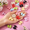 24Pcs 8 Colors Baking Paint Alloy Beads FIND-TA0009-28-6