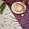 32Pcs 2 Colors Brass Bolo Tie Slide Clasps KK-NB0004-20-4