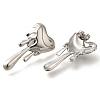 304 Stainless Steel Heart Stud Earrings EJEW-I312-12P-2