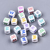 Opaque White Acrylic Beads X-SACR-R252-02W-1