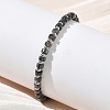 Natural Labradorite & Non-magnetic Synthetic Hematite Beaded Bracelets for Women BJEW-Z148-04P-01-5
