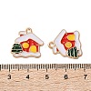 Alloy Enamel Pendants ENAM-I061-01KCG-10-3