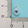 925 Sterling Silver Birthstone Charms STER-G035-01E-03-3