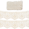 5 Yards Polyester Flower Embroidery Lace Trim OCOR-GF0004-38B-1