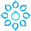 Gorgecraft 60Pcs Silicone Pendant SIL-GF0001-44-1