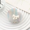 Heart with Bowknot Cellulose Acetate(Resin) Claw Hair Clips PW-WG50019-03-1