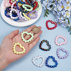 32Pcs 8 Colors Plastic Beads OACR-PH0004-67-3