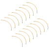 40Pcs Brass Curved Tube Beads for Bracelet Accessories KK-PH0012-86A-1