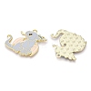 Alloy Enamel Pendants ENAM-A143-10KCG-04-2