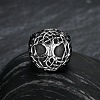 Retro 316 Stainless Steel Tree of Life Finger Rings FIND-PW0020-09C-2