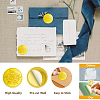 15 Sheets Gold Foil Paper Picture Stickers STIC-WH0025-007-4
