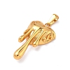 304 Stainless Steel Pendants STAS-L309-17G-2