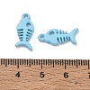 Spray Painted Alloy Pendants AL-CBA5D51-01F-4