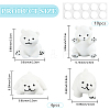 Cute Resin Mini Bear Dashboard Ornament AJEW-CN0003-13-2