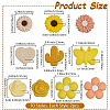 20Pcs 10 Styles Silicone Focal Beads SIL-SP0001-18A-2