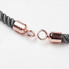 Nylon Twisted Cord Bracelet Making MAK-K007-03RG-2