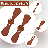 8Pcs 1-Hole PU Leather Buttons FIND-GF0008-82B-6