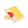 Alloy Enamel Pendants ENAM-D041-05D-3