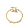 Real 18K Gold Plated 304 Stainless Steel Adjustable Finger Ring RJEW-L115-01G-06-3