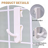 Plastic Mesh Sheet Hook FIND-WH0149-32C-01-4