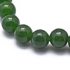 Natural TaiWan Jade Bead Stretch Bracelets BJEW-K212-C-019-3