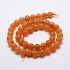 Natural Red Aventurine Bead Strands X-G-P257-03-6mm-2