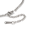 304 Stainless Steel Pendant Necklaces NJEW-C017-01P-3