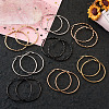 304 Stainless Steel Hoop Earrings EJEW-TA0001-04-3