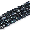 Natural Nucleated Baroque Keshi Pearl Beads Strands PEAR-S020-F13-01-2