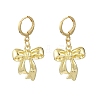 Bowknot Alloy Hoop Earrings EJEW-JE06357-02-2