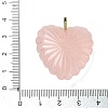 Natural Rose Quartz Carved Pendants G-C276-01G-17-3