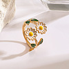 Alloy Enamel Cuff Open Rings WGDC10F-06-1