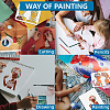 MAYJOYDIY US 1 Set PET Hollow Out Drawing Painting Stencils DIY-MA0004-55A-01-6