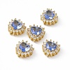 Rack Plating Brass Micro Pave Cubic Zirconia Beads KK-C007-12G-11-1