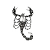 Scorpion Alloy Rhinestone Brooches for Backpack Clothes PW-WG697C8-04-1