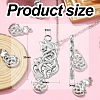 10Pcs 201 Stainless Steel Pendants STAS-CJ0002-34-2