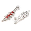 Alloy Rhinestone Necklaces & Stud Earring Sets for Women SJEW-U001-01P-01-8