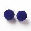 Flocky Acrylic Beads X-OACR-L011-D-20-2