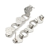 Non-Tarnish 304 Stainless Steel Stud Earrings EJEW-S229-01P-2