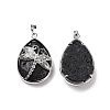 Natural Lava Rock Pendants G-G900-01P-24-2