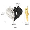 10 Sets Spray Painted Alloy Magnetic Pendants FIND-FS0004-25-4