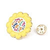 Sunflower with KEEP GROWING Enamel Pins JEWB-F044-01A-G-3