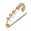 304 Stainless Steel Safety Pins Brooch Findings STAS-C181-01C-G-2