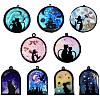 Animal Theme Acrylic Open Back Bezel Pendants KY-X0008-15-3