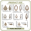 70Pcs 7 Styles Brass Pendants KK-PH0013-45-4