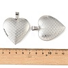 316 Stainless Steel Locket Pendants STAS-K321-27P-3