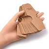 Fold Over Kraft Paper Adhesive Jewelry Display Cards for Necklace & Bracelet Display CDIS-YW0001-06-4