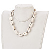 Cowrie Shell Beaded Necklaces X-NJEW-JN02293-5
