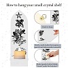 Boho Style Wall Mounted Wood Candle Holder Stand AJEW-WH0378-004-4